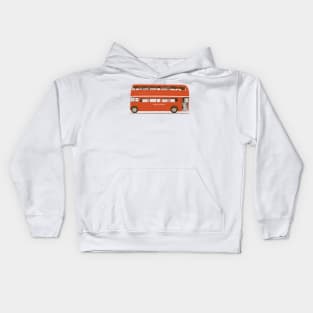 Red London Bus Kids Hoodie